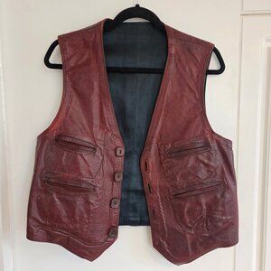 Vintage Genuine Leather Vest
